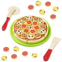 Howa® Houten Snijpizza -Kinderen Speelgoeds Winkel howa houten snijpizza a268355 1