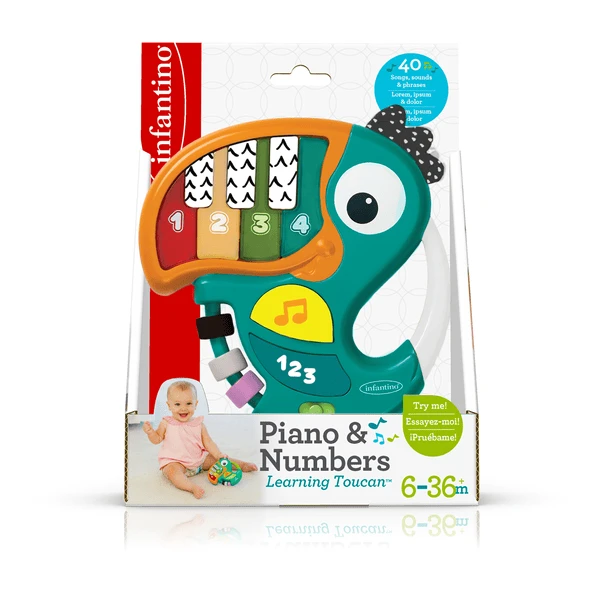 Infantino Toekan met muziek Infantino Toekan Met Muziek -Kinderen Speelgoeds Winkel infantino toekan met muziek a264570 4