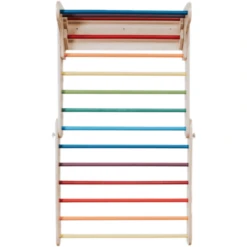 LEG & GO Klimdriehoek - Klimmuur (Zweeds) 2in1, Regenboog -Kinderen Speelgoeds Winkel leg go klimdriehoek klimmuur zweeds 2in1 regenboog a379553 4