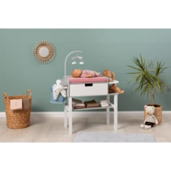 MUSTERKIND ® Viola Poppen Verschoon Unit Grijs/wit -Kinderen Speelgoeds Winkel musterkind viola poppen verschoon unit grijs wit a326701 4