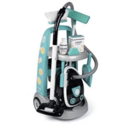 Smoby Reinigingswagen Met Stofzuiger -Kinderen Speelgoeds Winkel smoby reinigingswagen met stofzuiger a356002 1